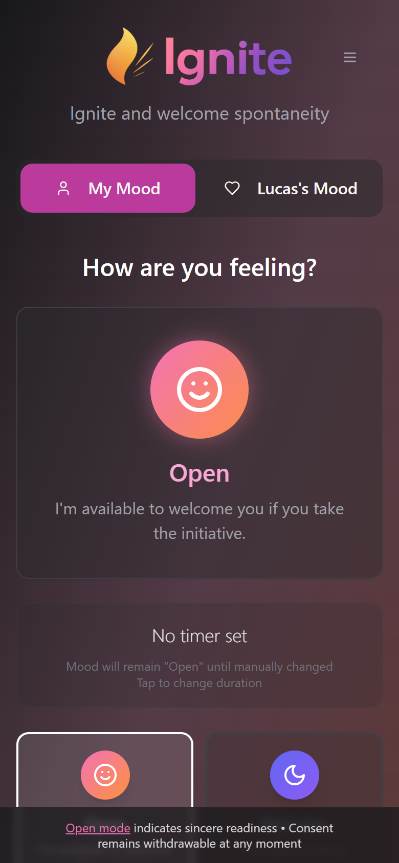 Ignite — My Mood: Open